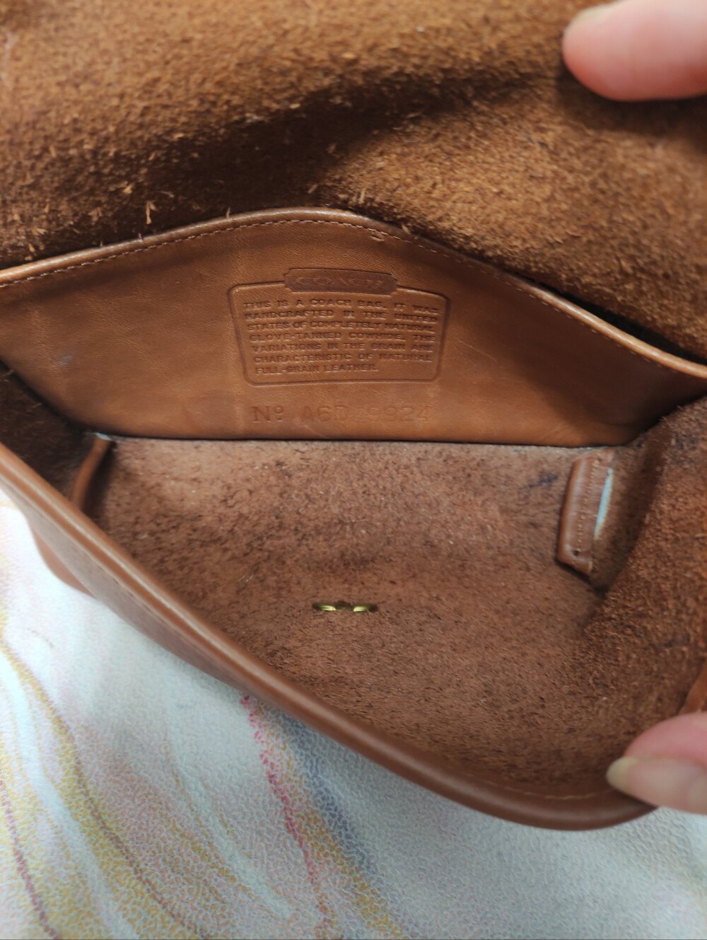 Vintage Coach Casino Bag 9924 British Tan NO STRAP - Picture 9 of 13